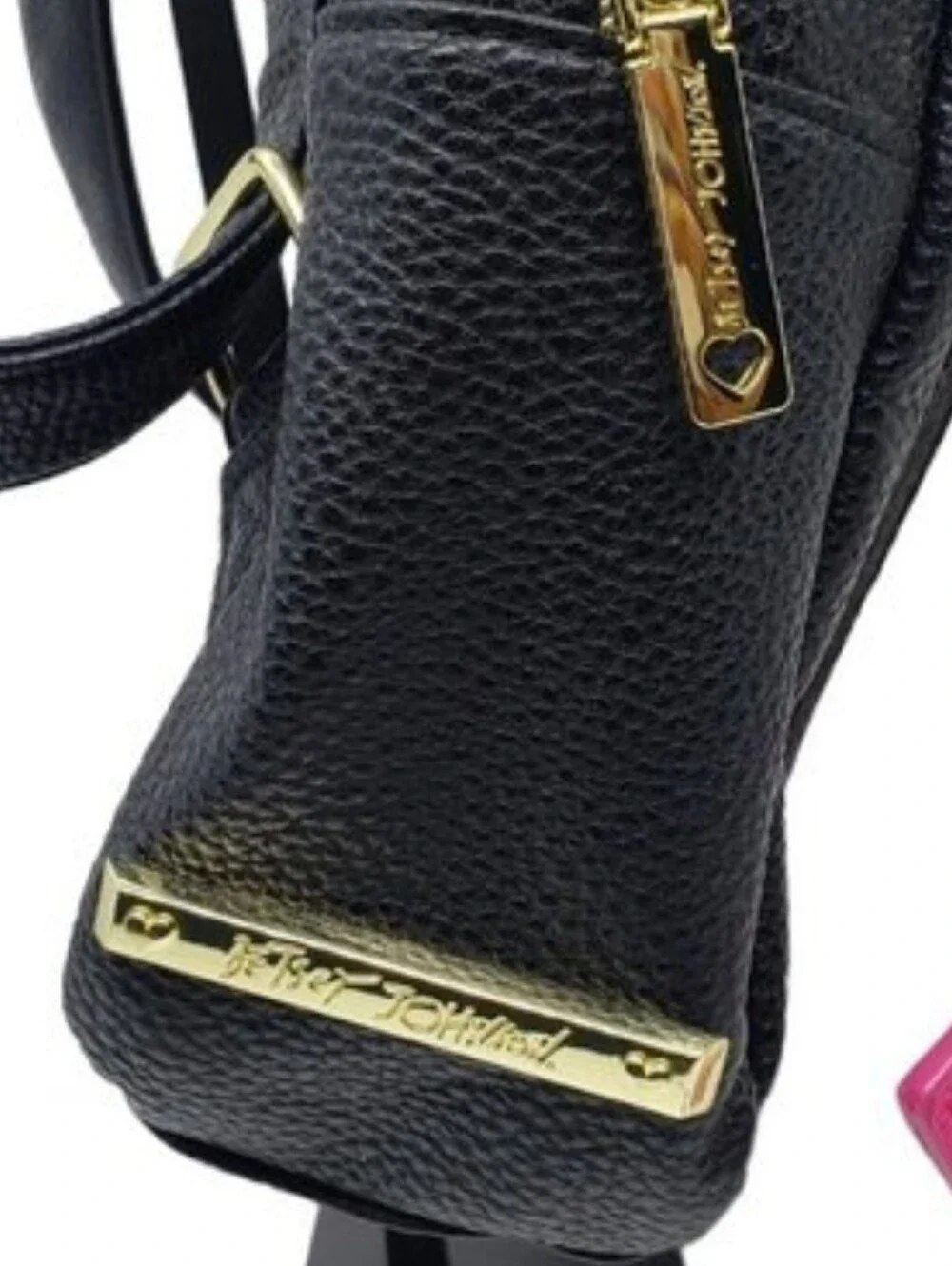 BETSEY JOHNSON  Cat Face Fur Backpack